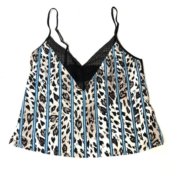 ⭐️ Victoria’s Secret Leopard Stripe Cami - Picture 1 of 3